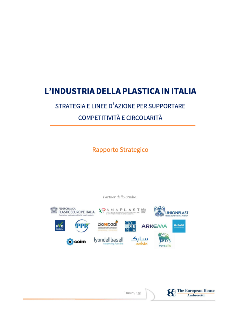 Cover rapporto L'industria della plastica in Italia